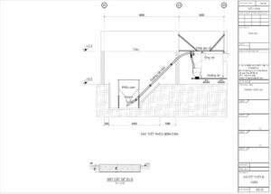 bản vẽ lắp đặt đường truyền cám từ toa tổng tới máng